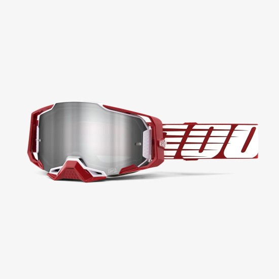 Μάσκα 100% - Armega Oversized Red Silver 