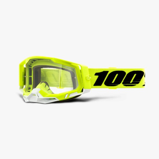 Μάσκα 100% - Racecraft 2 Yellow Clear 