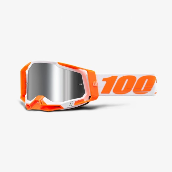 Μάσκα 100% - Racecraft 2 Orange Mirror Silver  Flash
