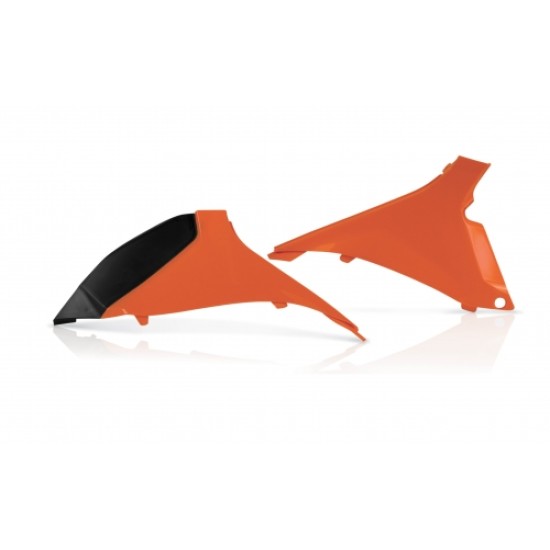 Πλαϊνά πλαστικά για φιλτροκούτι KTM SX 125 χρώμα - Πορτοκαλί (2012-2012)