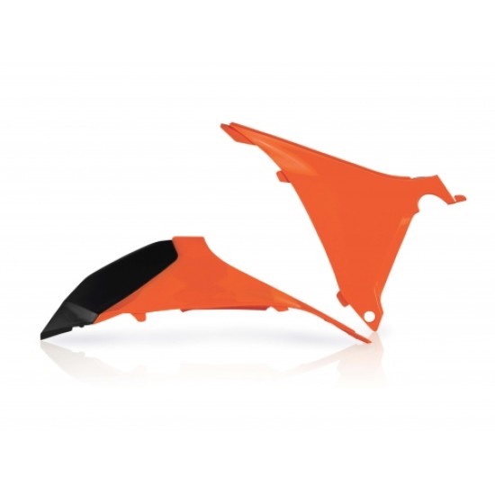 Πλαϊνά πλαστικά για φιλτροκούτι KTM EXC 125 χρώμα - Πορτοκαλί (2012-2013)