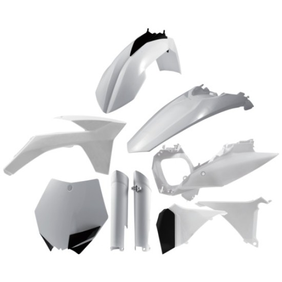 KIT πλαστικών (full) για KTM KTM SX 125 χρώμα - Λευκό (2011-2011)