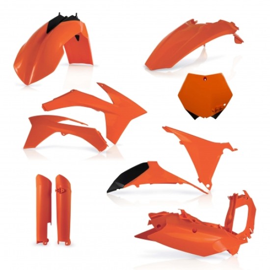 KIT πλαστικών (full) για KTM KTM SX 125 χρώμα - Πορτοκαλί (2011-2011)