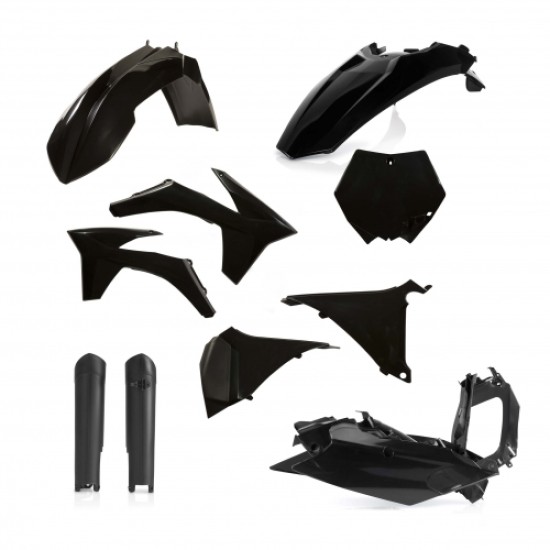 KIT πλαστικών (full) για KTM KTM SX 125 χρώμα - Μαύρο (2011-2011)