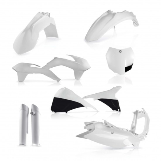 KIT πλαστικών (full) για KTM KTM SX 125 χρώμα - Λευκό (2013-2014)