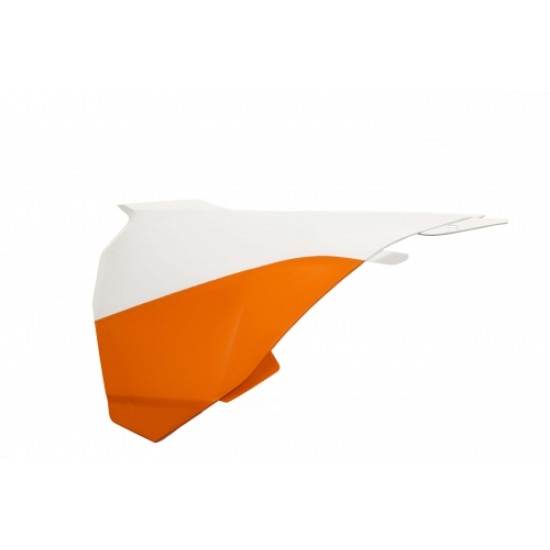 Πλαϊνά πλαστικά για φιλτροκούτι KTM SX 85 χρώμα - Πορτοκαλί/Λευκό