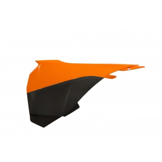 Πλαϊνά πλαστικά για φιλτροκούτι KTM SX 85 χρώμα - Πορτοκαλί/Μαύρο