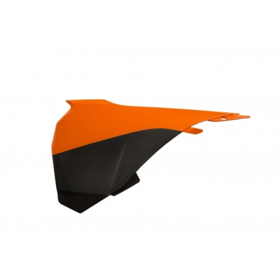 Πλαϊνά πλαστικά για φιλτροκούτι KTM SX 85 χρώμα - Πορτοκαλί/Μαύρο