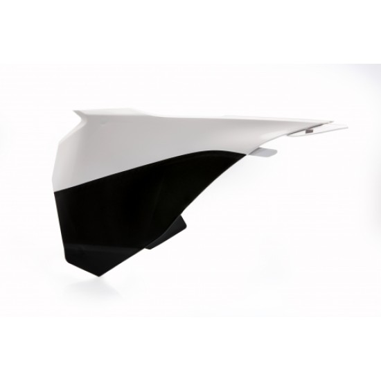 Πλαϊνά πλαστικά για φιλτροκούτι KTM SX 85 χρώμα - Λευκό/Μαύρο