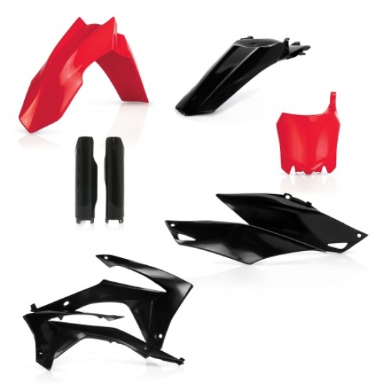 KIT πλαστικών (full) για Honda CRF 250 R χρώμα - Κόκκινο/Μαύρο (2014-2017)