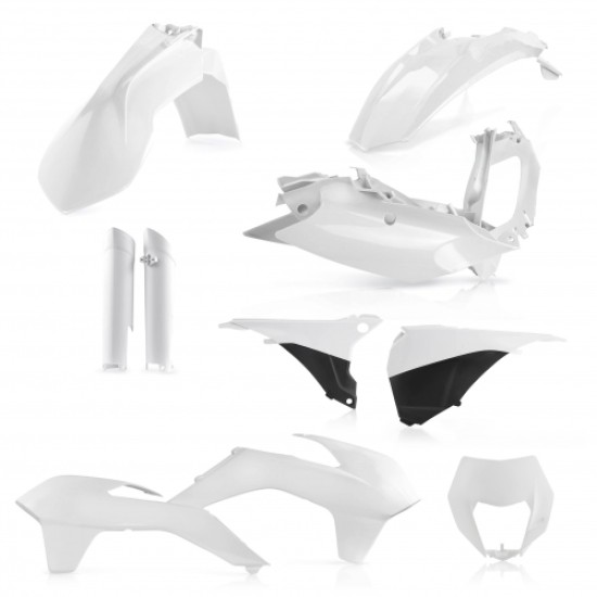 KIT πλαστικών (full) για KTM KTM EXC 125 χρώμα - Λευκό (2014-2015)