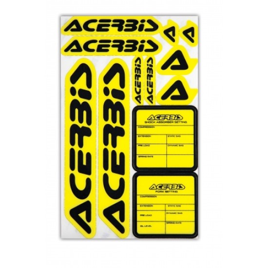 KIT Decal Logo ACERBIS χρώμα - Κίτρινο//Μαύρο
