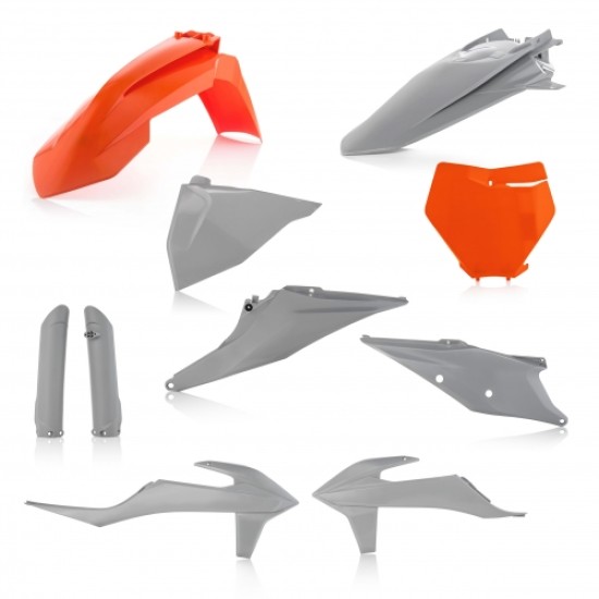 KIT πλαστικών (full) για KTM KTM SX 125 χρώμα - Πορτοκαλί/Γκρί (2019-2021)