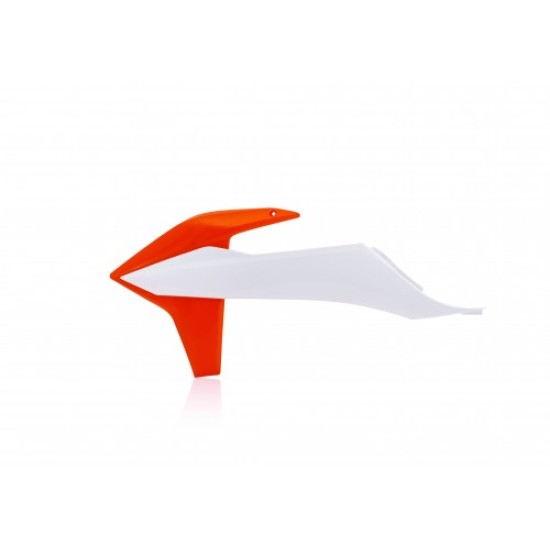 Πλαστικά ψυγείων KTM EXC 150 TPI χρώμα - Λευκό/Πορτοκαλί (2020-2023)