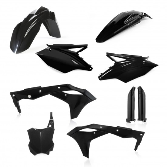 KIT πλαστικών (full) για Kawasaki χρώμα - Μαύρο