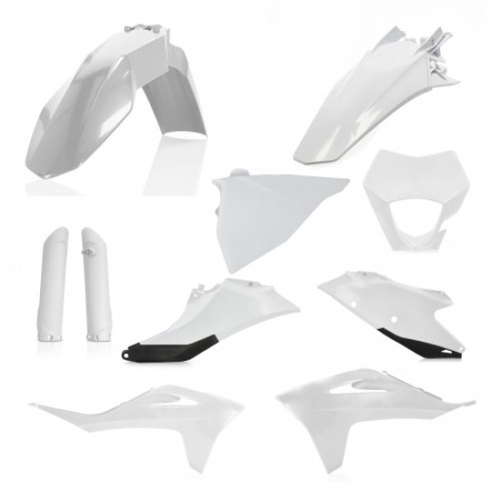 KIT πλαστικών (full) για GasGas  EC 250 χρώμα - Λευκό/Μαύρο (2021-2023)