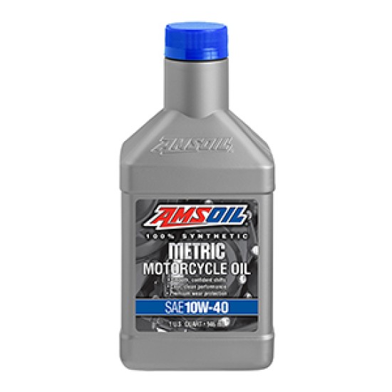 AMSOIL 10W40 SYNTHETIC METRIC MOTORCYCLE OIL