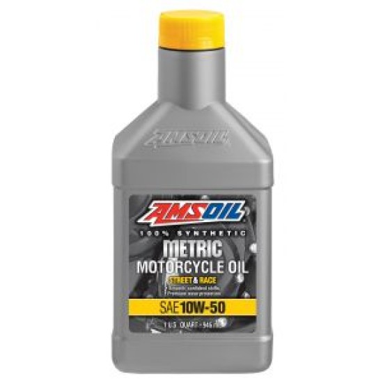 AMSOIL 10W50 SYNTHETIC METRIC MOTORCYCLE OIL