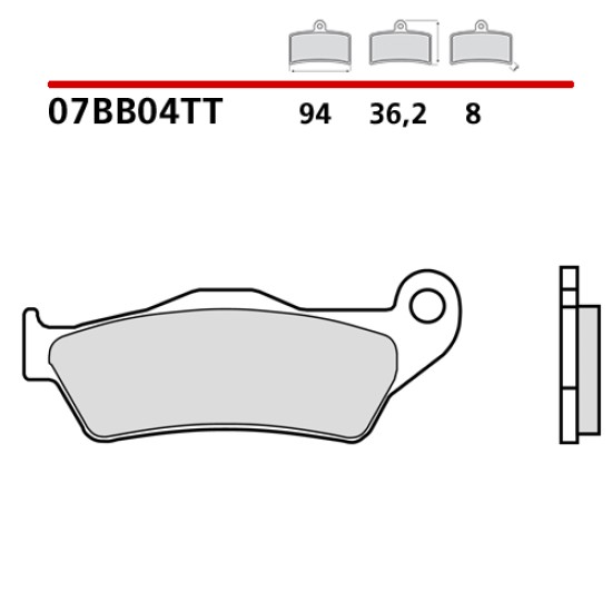 Τακάκια Brembo για GasGas MC 125 (2021-2023) εμπρός ceramic 