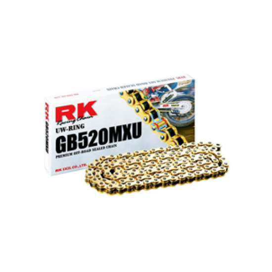Αλυσίδα RK  520 cross O-RING 120  - χρυσή