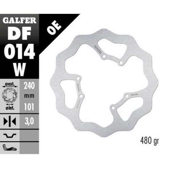 Δισκόπλακα Galfer Wave Honda CRF 450 R (2002-2014) Εμπρός