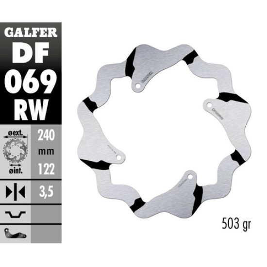 Δισκόπλακα Galfer Race Honda CR 125 (2002-2007) Πίσω 