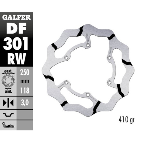 Δισκόπλακα Galfer Race Suzuki RM 250 (1989-2012) Εμπρός