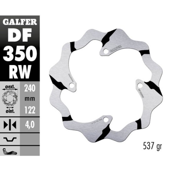 Δισκόπλακα Galfer Race Suzuki RMZ 450 (2005-2022) Πίσω 
