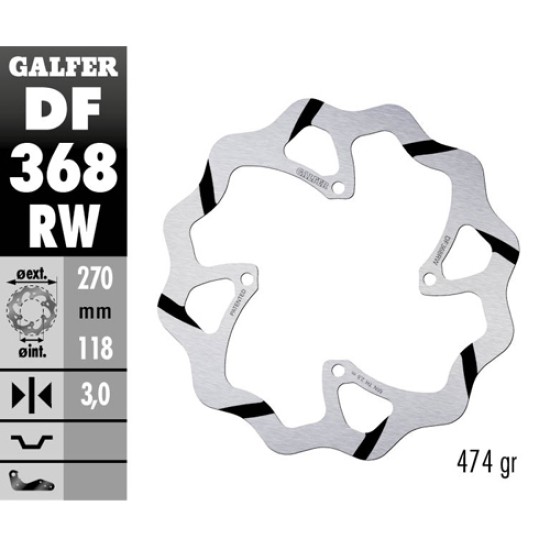 Δισκόπλακα Galfer Race Suzuki RMZ 450 (2018-2022) Εμπρός