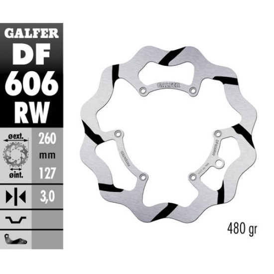 Δισκόπλακα Galfer Race Husqvarna 250 TE (2014-2022) Εμπρός