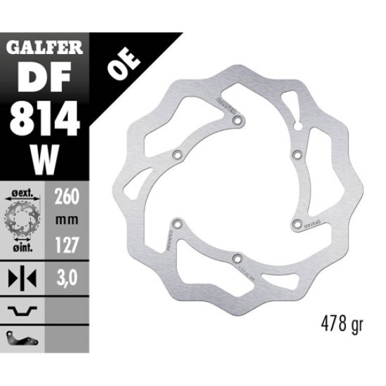 Δισκόπλακα Galfer Wave Beta RR 430 (2015-2022) Εμπρός