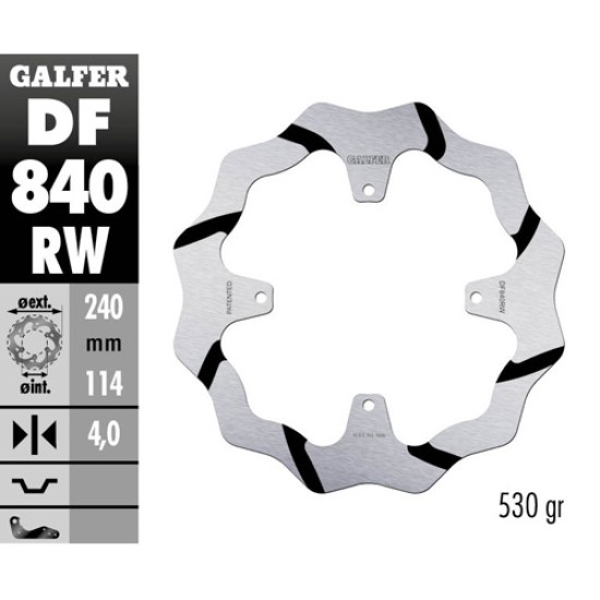 Δισκόπλακα Galfer Race TM EN/MX 125 (2015-2018) Πίσω 