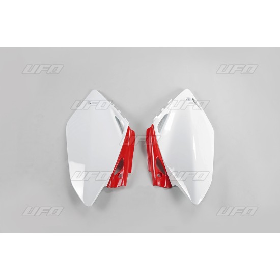 Πλαστικά number plate για Honda CRF 450 R (2007-2008) Κόκκινο & λευκό