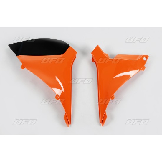 Πλαστικά πλαϊνά για φιλτροκούτι, προσαρμογή σεKTM 150 SX (12) πορτοκαλί & μαύρο