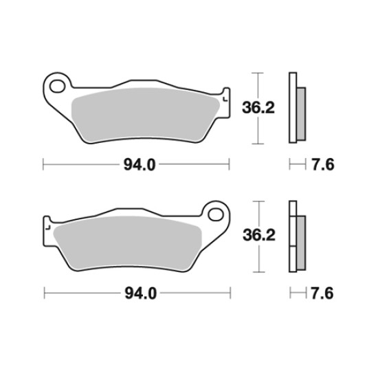Τακάκια WRP KTM 350 EXC-F (2012-2024) εμπρός standard