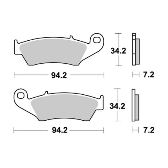 Τακάκια WRP GasGas EC 125 (2000-2015) εμπρός ceramic