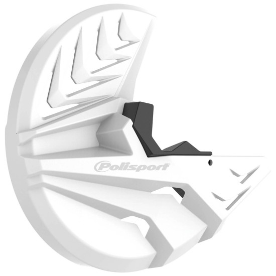 Προστατευτικό εμπρός δισκόπλακας και μπότας ανάρτησης Polisport για Husqvarna TE 250 (2014 - 2015) χρώμα - Λευκό Μαύρο