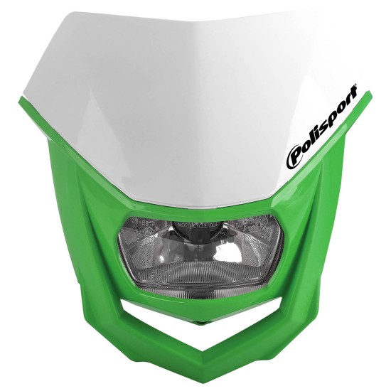 Φανάρι εμπρός Polisport - Halo headlight  χρώμα - Λευκό Πράσινο