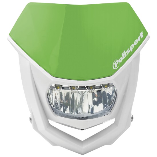 Φανάρι εμπρός Polisport - Halo with LED  χρώμα - Πράσινο