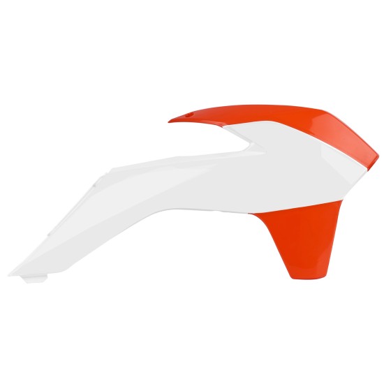 Πλαστικά Ψυγείων για KTM SX-F 250 *Part w/ glossy finish χρώμα λευκό / πορτοκαλί (2013-2015)