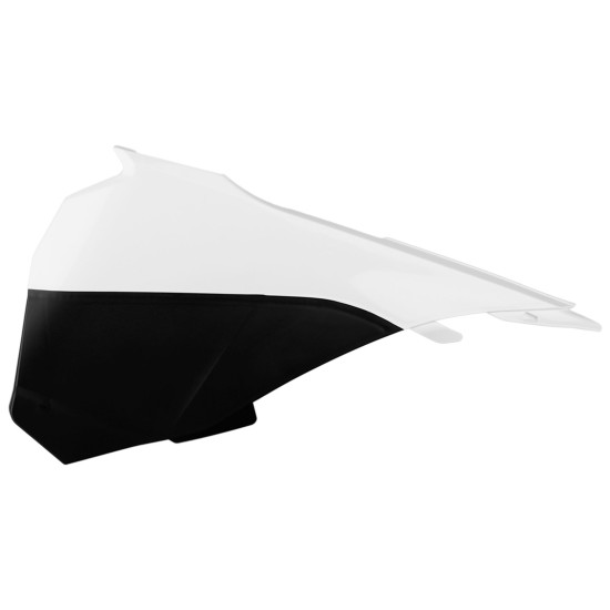 Πλαϊνά πλαστικά για φιλτροκούτι για KTM SX 85 χρώμα λευκό / μαύρο (2013-2017)