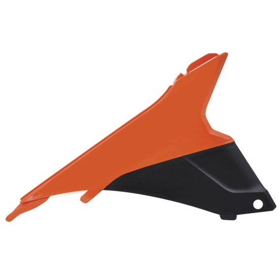 Πλαϊνά πλαστικά για φιλτροκούτι για KTM SX-F 450 *Part w/ glossy finish χρώμα πορτοκαλί / μαύρο (2013-2015)