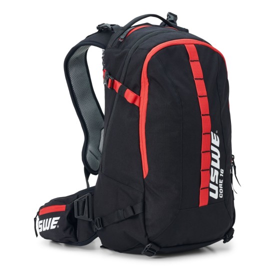USWE Core 16L Dirt Biking Daypack (μαύρο/USWE κόκκινο)