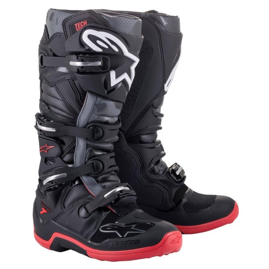 Μπότες MX Alpinestars Tech 7 μαύρο/γκρί