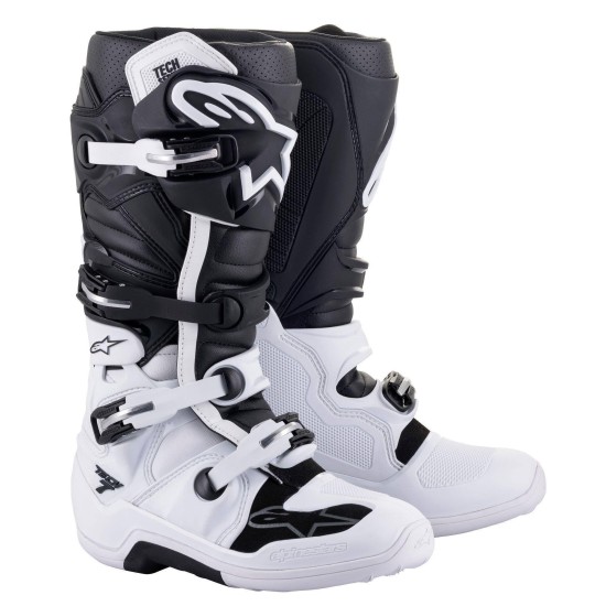 Μπότες MX Alpinestars Tech 7 μαύρο/λευκό