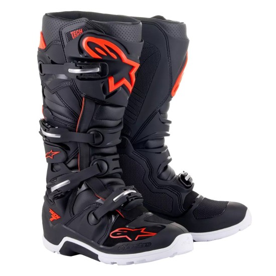 Μπότες MX Alpinestars Tech 7 Enduro μαύρο/Κόκκινο