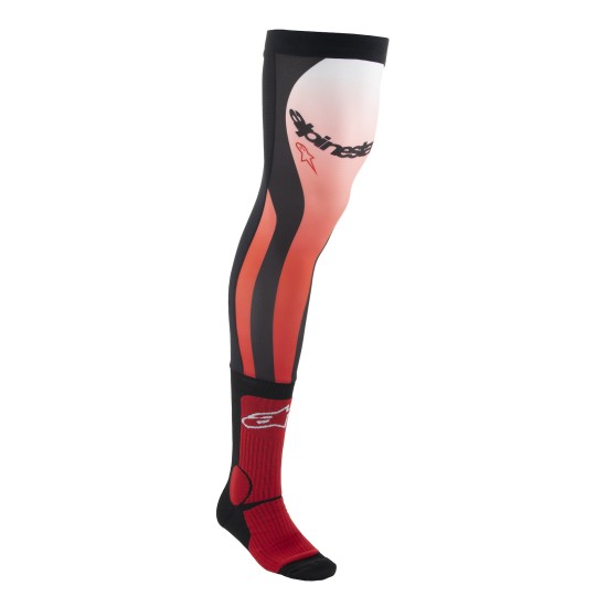 Κάλτσες Alpinestars Knee Brace Κόκκινο/Λευκό