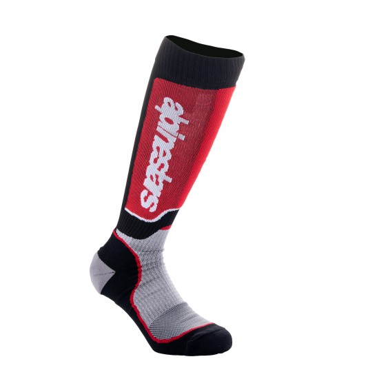 Κάλτσες Alpinestars Παιδικές MX Plus Μαύρο/Κόκκινο/Γκρί