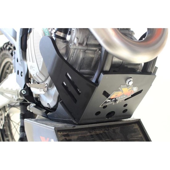 Ποδιά κινητήρα τεφλόν με προστασία μοχλικού AXP για, Husqvarna FX 350 έτος από 2019 - 2021 χρώμα - μαύρο