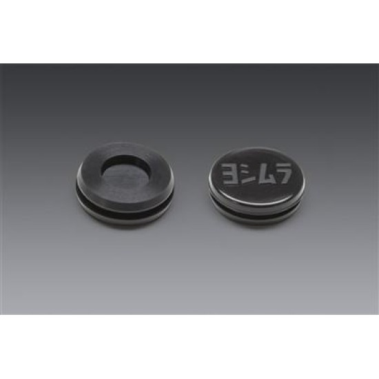 RUBBER GROMMET WITH LOGO TO COVER END CAP INSERT H